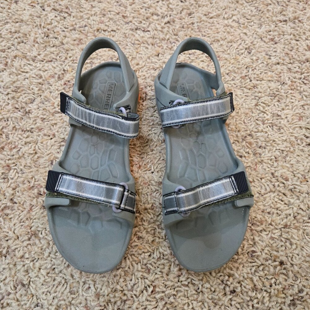 Merrell Sandal Hydro Drift Olive/Orange Boys 6